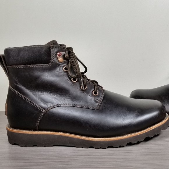 UGG Seton Waterproof Ankle Boot, Brown Leather, Mens Size 9 M / 42 - Picture 7 of 13